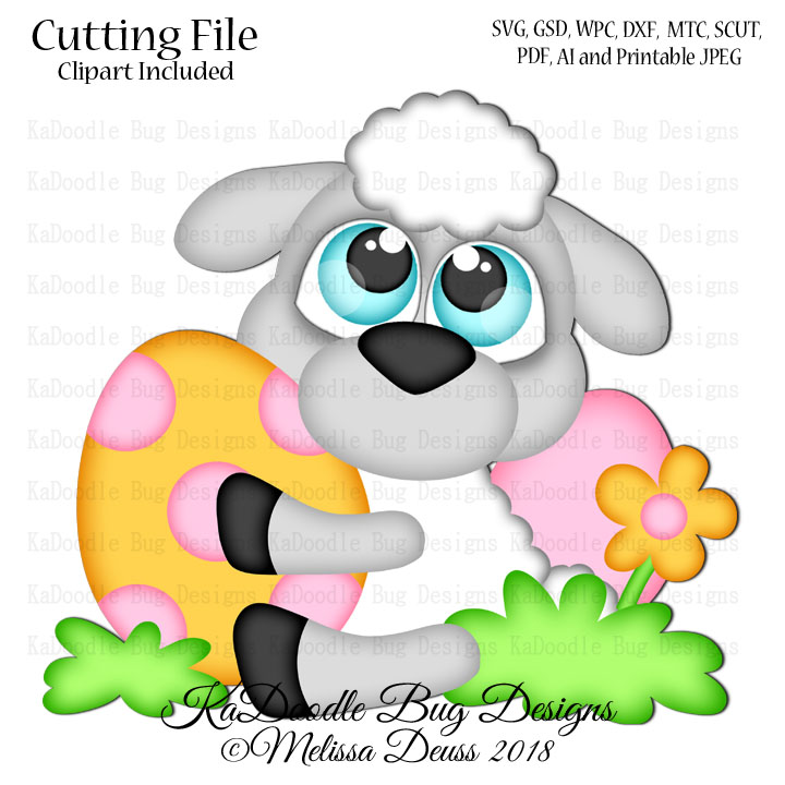 Cutie KaToodles - Easter Egg Lamb - Click Image to Close