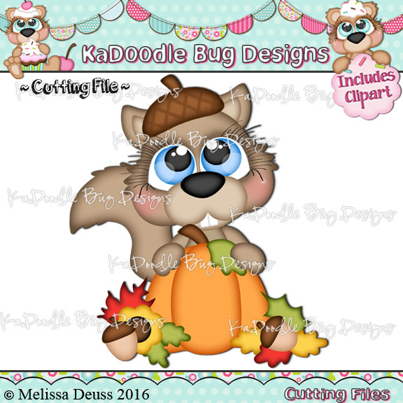 Cutie KaToodles - Fall Acorn Squirrel - Click Image to Close