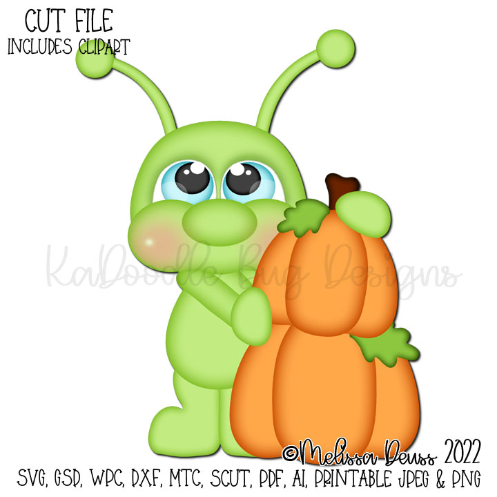 Cutie KaToodles - Fall Pumpkin Cricket - Click Image to Close
