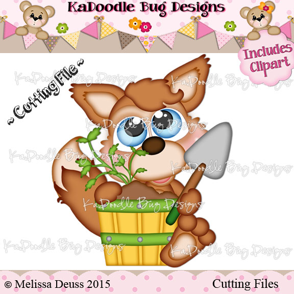 Cutie KaToodles - Gardening Fox - Click Image to Close