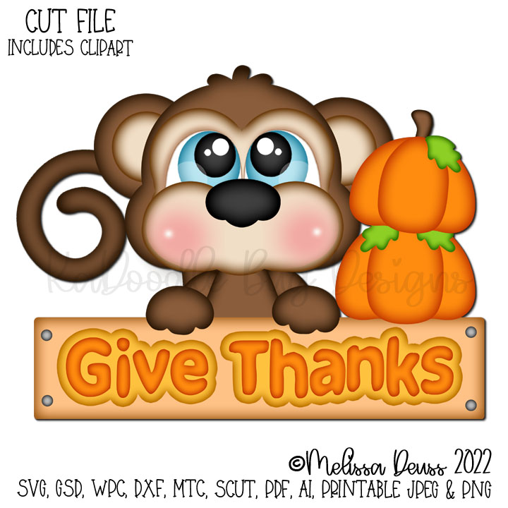 Cutie KaToodles - Give Thanks Monkey