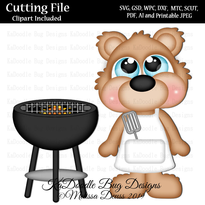 Cutie KaToodles - Grilling Bear