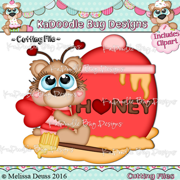 Cutie KaToodles - Honey Bear - Click Image to Close