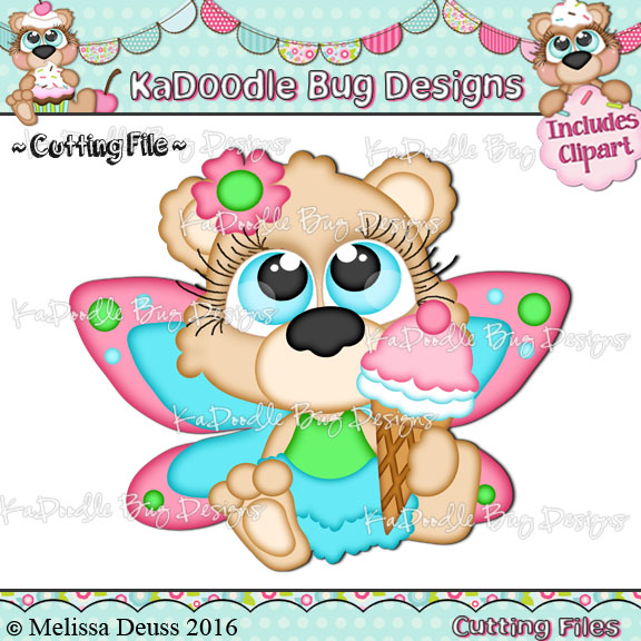 Cutie KaToodles - Ice Cream Fairy Bear