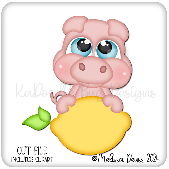 Cutie KaToodles - Lemon Pig Peeker - Click Image to Close