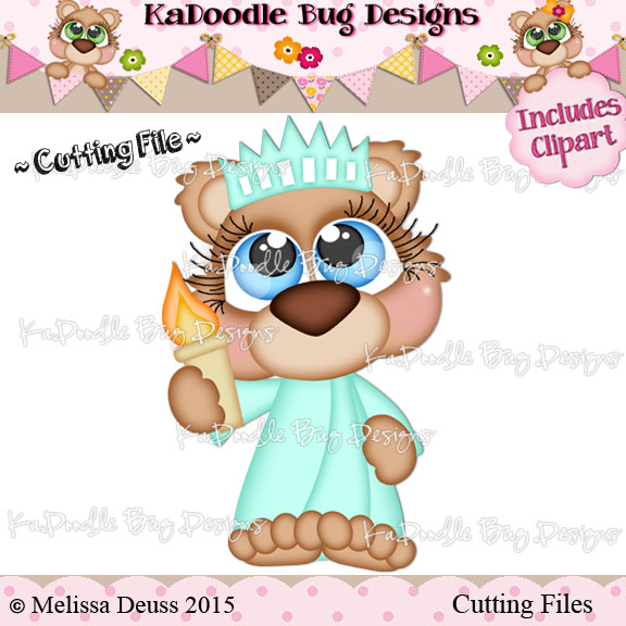 Cutie KaToodles - Liberty Bear - Click Image to Close