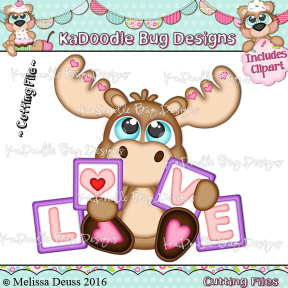 Cutie KaToodles - Love Blocks Moose