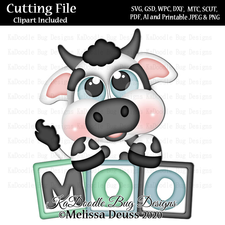 Cutie KaToodles - Moo Block Cow