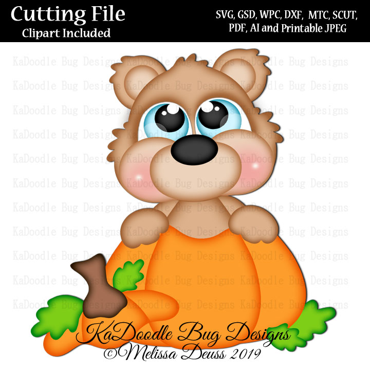 Cutie KaToodles - Pumpkin Bear Peeker