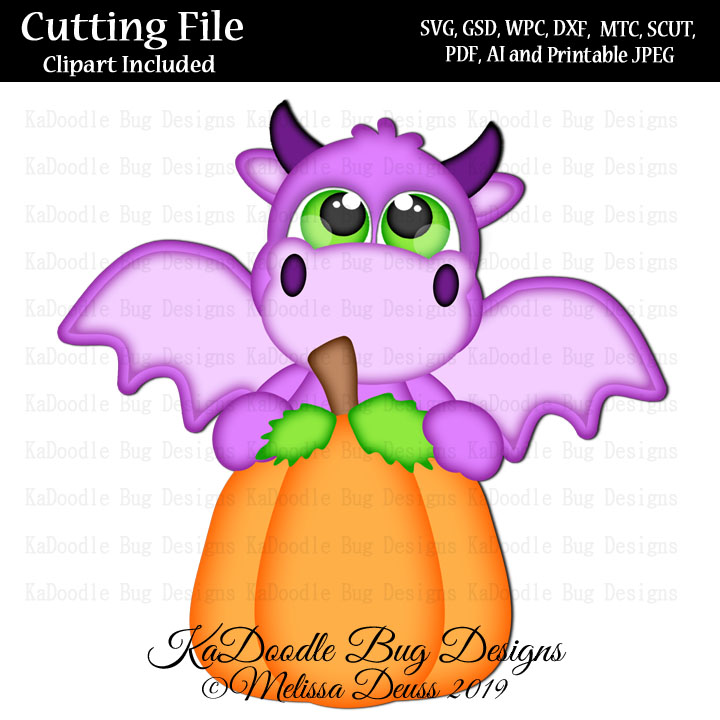 Cutie KaToodles - Pumpkin Dragon - Click Image to Close