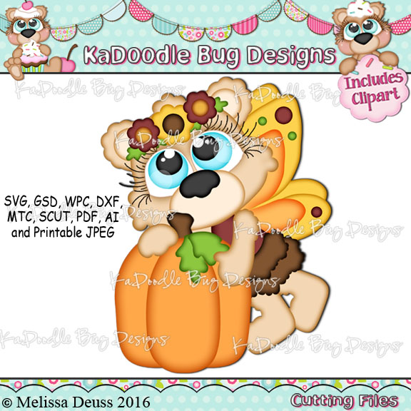 Cutie KaToodles - Pumpkin Fairy Bear