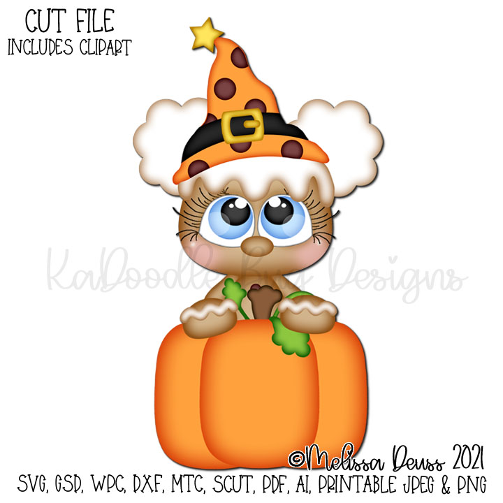 Cutie KaToodles - Pumpkin Ginger Peeker - Click Image to Close