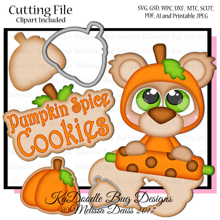 Cutie KaToodles - Pumpkin Spice Cookies Bear - Click Image to Close