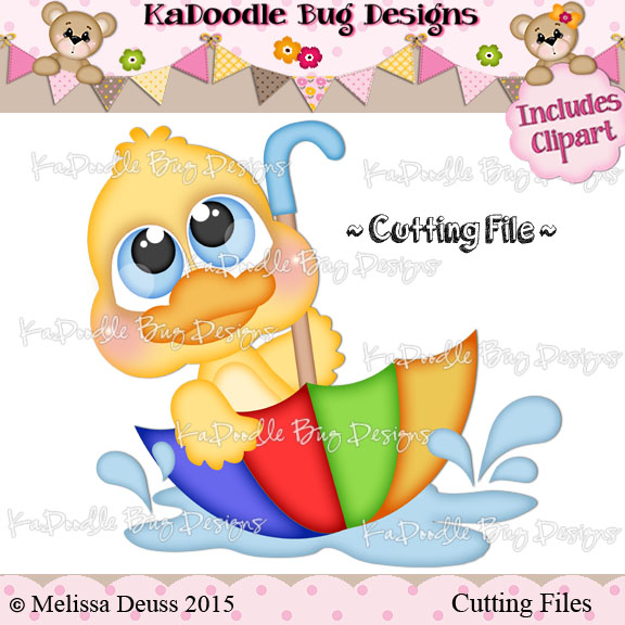 Cutie KaToodles - Rainy Day Duck - Click Image to Close