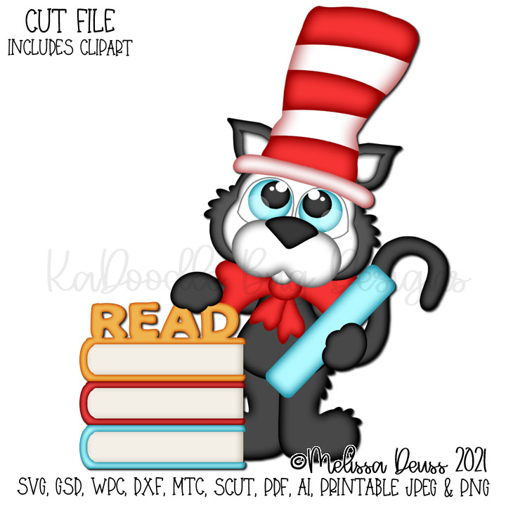 Cutie KaToodles - Reading Books Cat