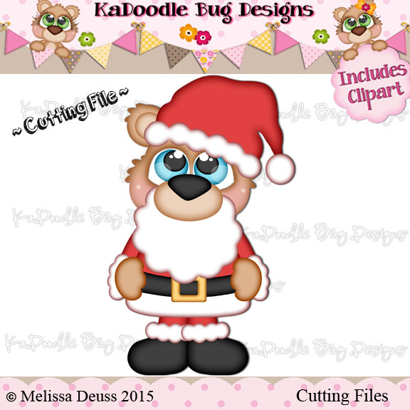 Cutie KaToodles - Santa Bear - Click Image to Close