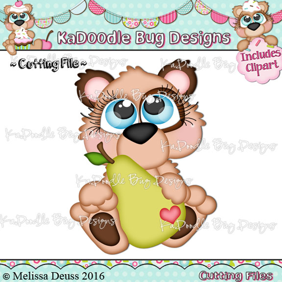 Cutie KaToodles - Sitting Pear Bear