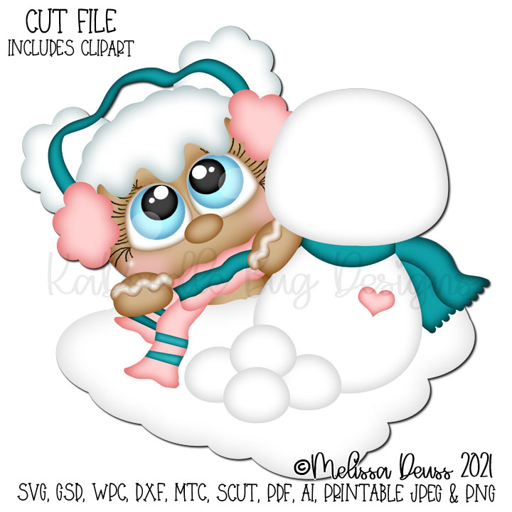 Cutie KaToodles - Snowman Girl Ginger - Click Image to Close