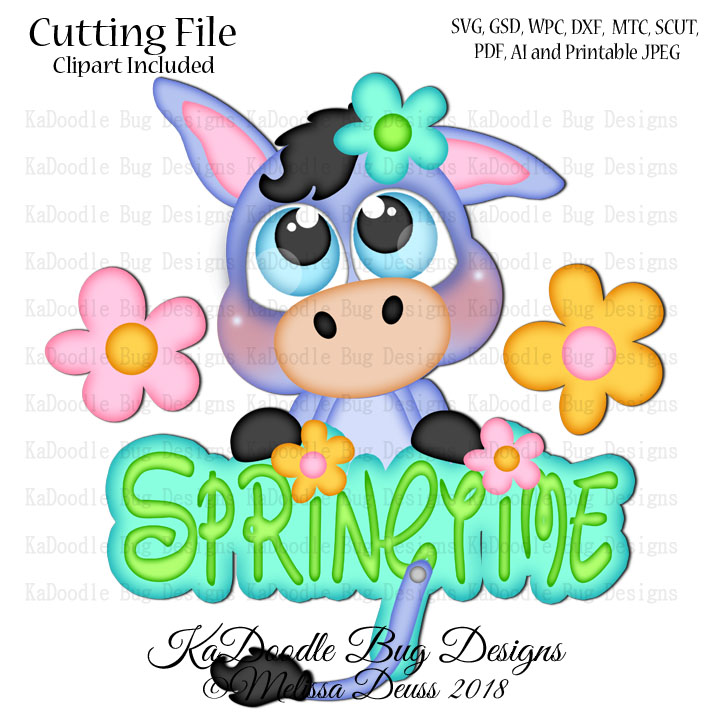 Cutie KaToodles - Springtime Donkey