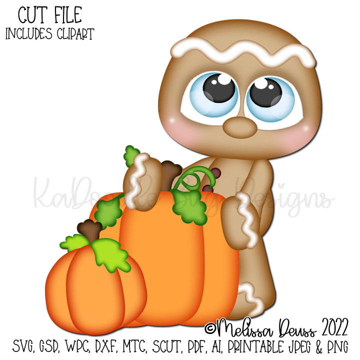 Cutie KaToodles - Standing Pumpkin Ginger
