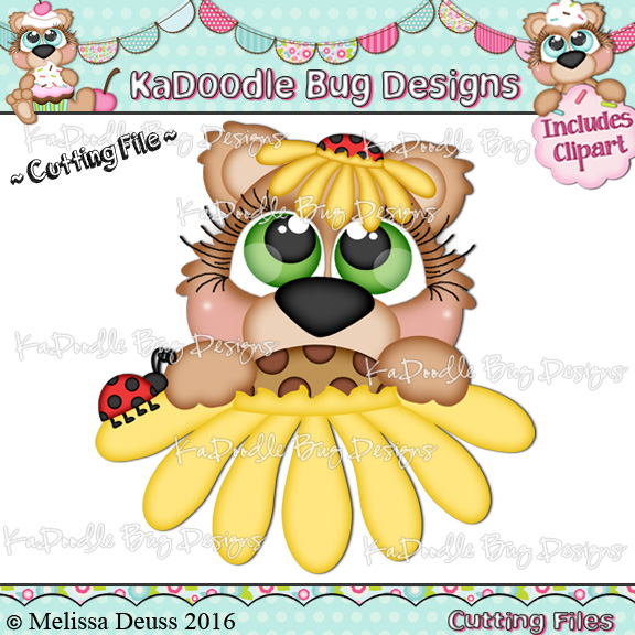 Cutie KaToodles - Sunflower Peeker Bear