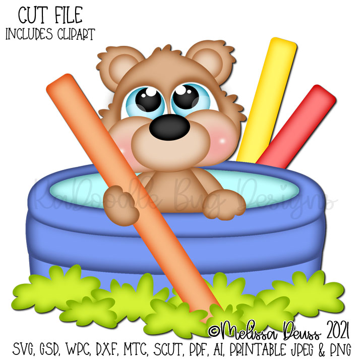 Cutie KaToodles - Swimming Pool Bear