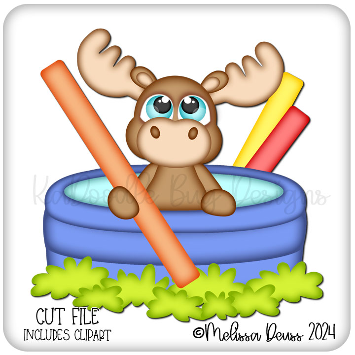 Cutie KaToodles - Swimming Pool Moose