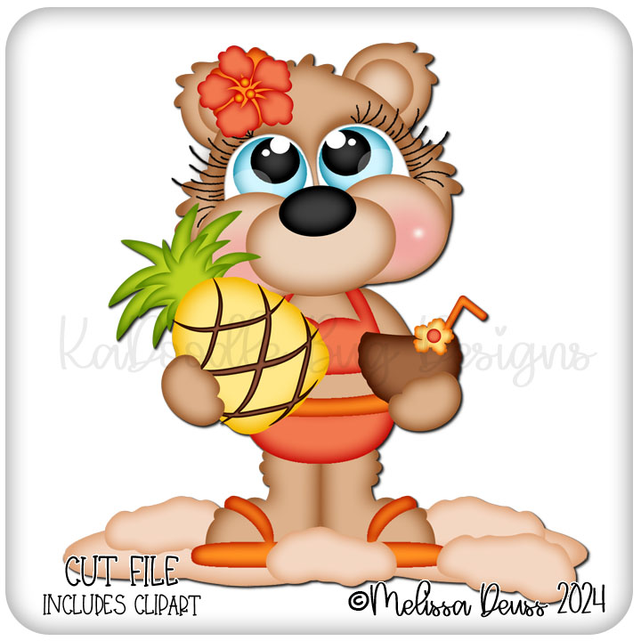 Cutie KaToodles - Tropical Beach Bear