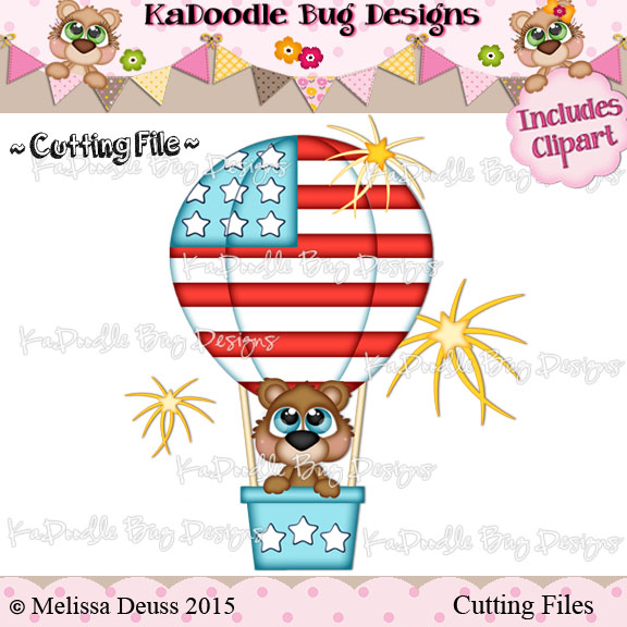 Cutie KaToodles - USA Hot Air Balloon - Click Image to Close
