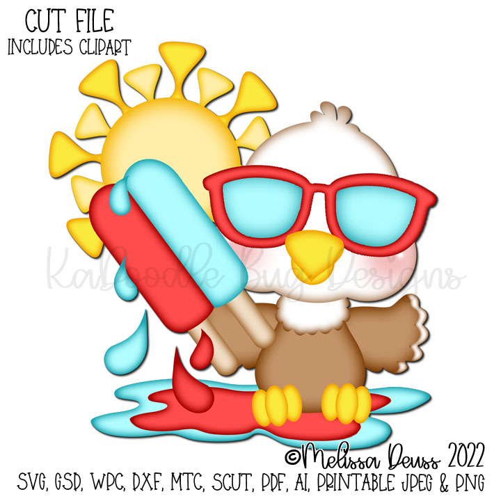 Cutie KaToodles - USA Popsicle Eagle - Click Image to Close