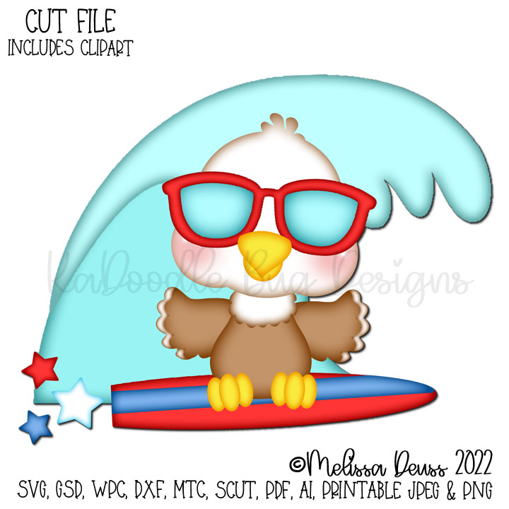 Cutie KaToodles - USA Surfing Eagle - Click Image to Close