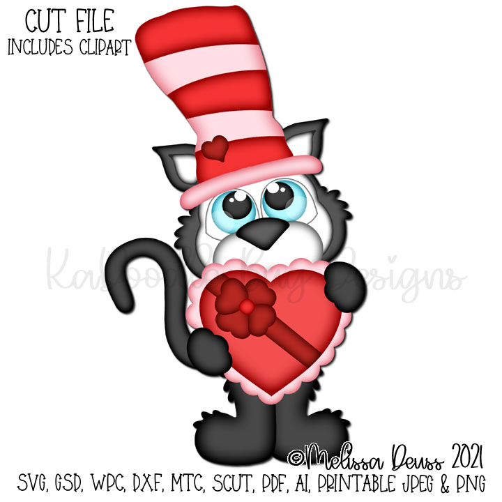 Cutie KaToodles - Valentine Cat - Click Image to Close