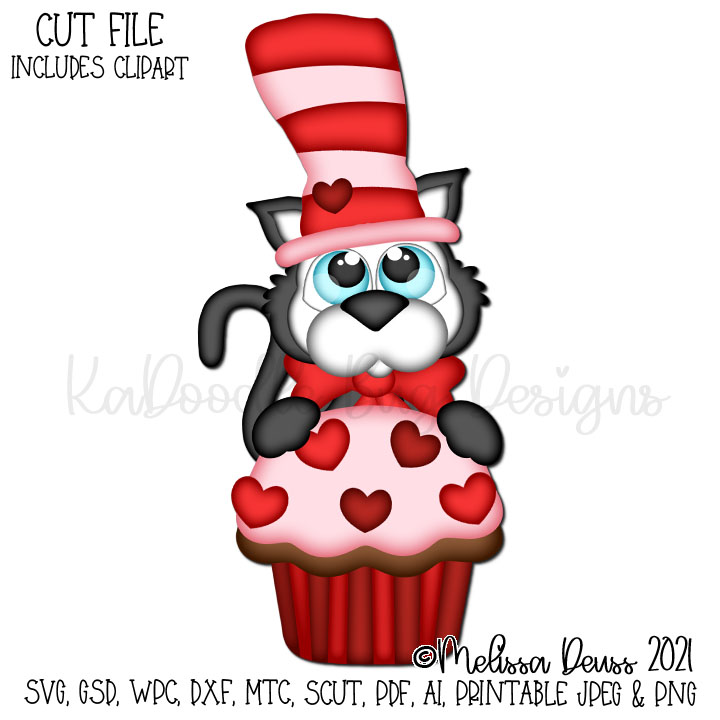 Cutie KaToodles - Valentine Cupcake Cat
