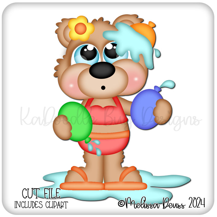 Cutie KaToodles - Water Balloon Fight Bear