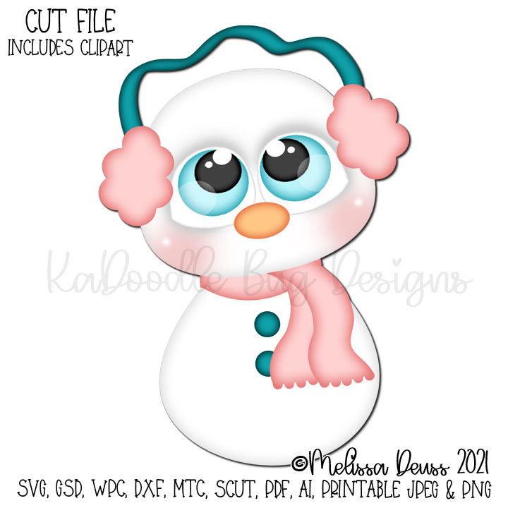 Cutie KaToodles - Winter Snowman - Click Image to Close
