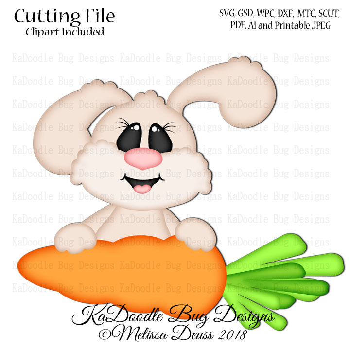 Carrot Bunny Peeker - Click Image to Close