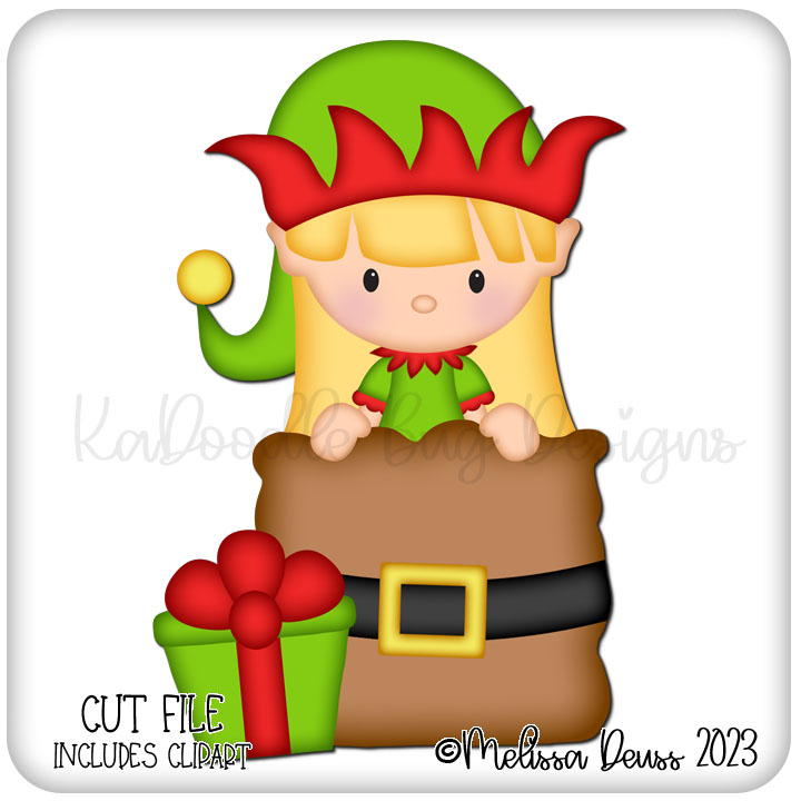 Christmas Bag Holly Elf