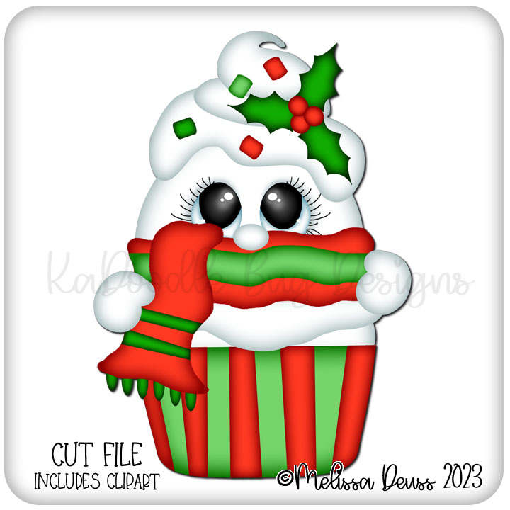 Shoptastic Cuties - Christmas Cupcake Snowball