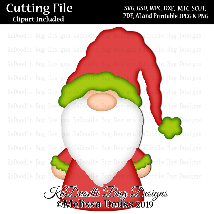 Craft Bundle christams Gnome Digistamp and Digipapers with Sayings Merry Gnomas SVG PNG DXF decoupage cutfile card crafting advent xmas