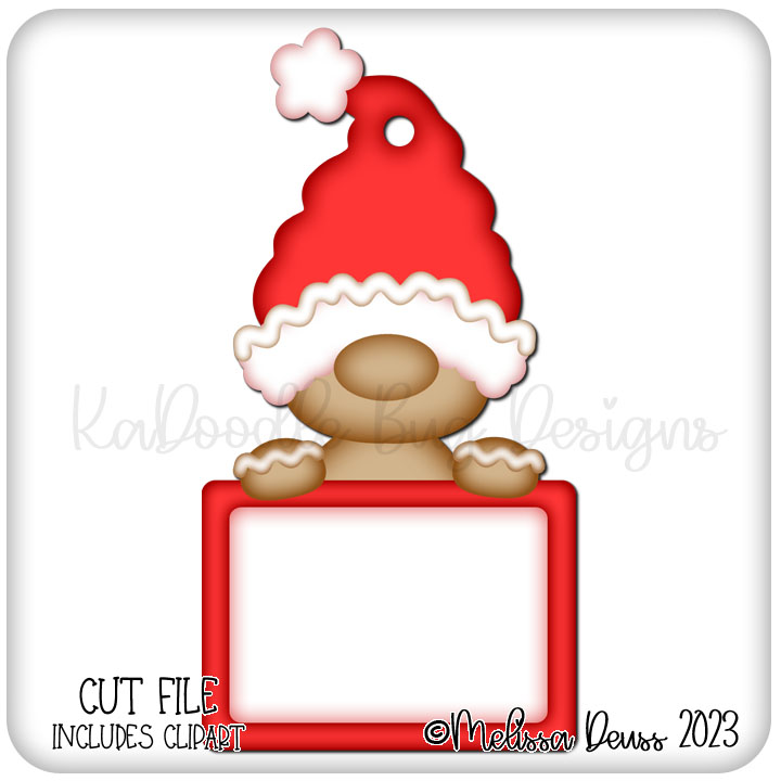 Gnomie Friends - Christmas Tag Clyde