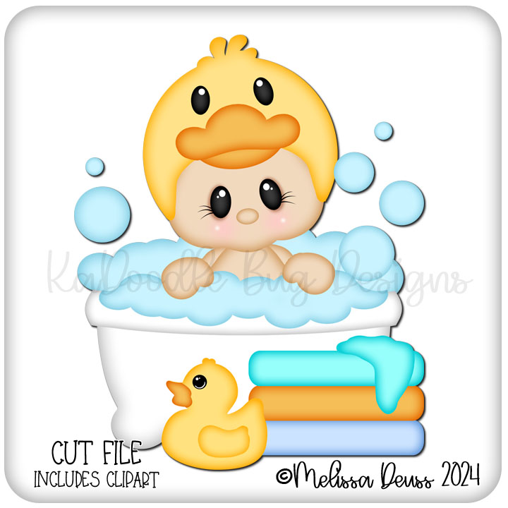 Duck Bath Baby - Click Image to Close