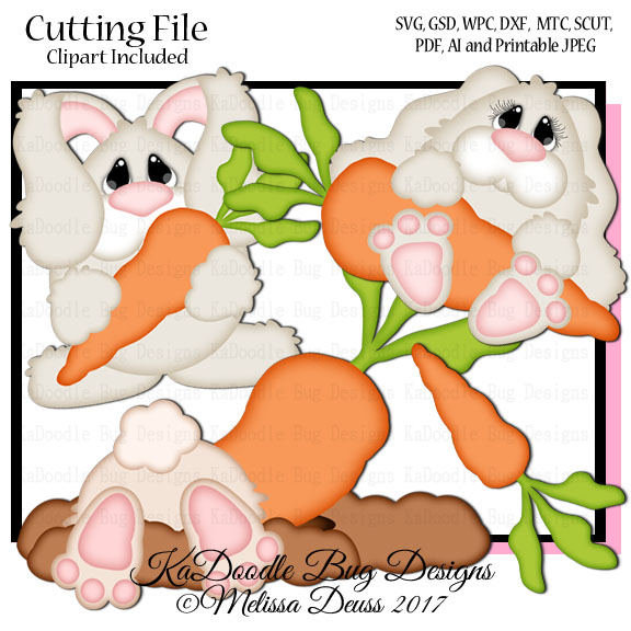 Eggie Buddies - Carrot Bunnies - Click Image to Close