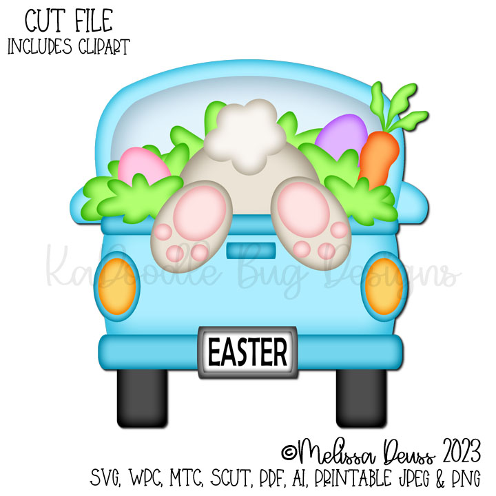 Easter Bunny Tail Truck