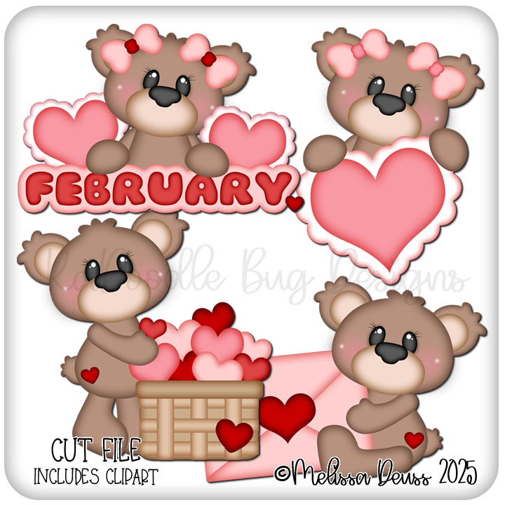 February Valentine Bears