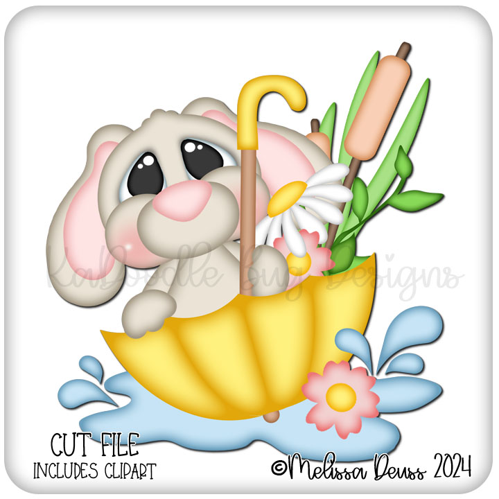 Flower Umbrella Bunny - Click Image to Close