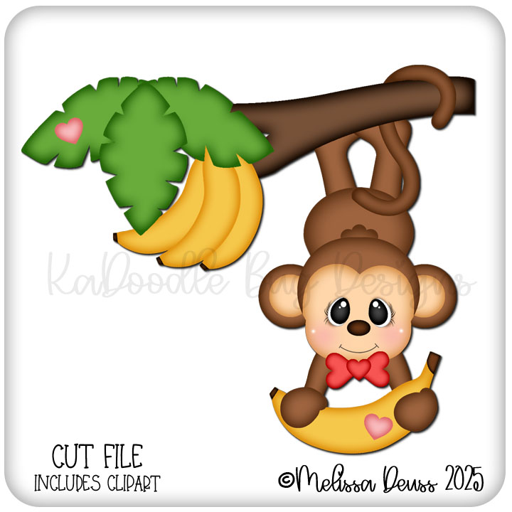 Heart Banana Tree Monkey