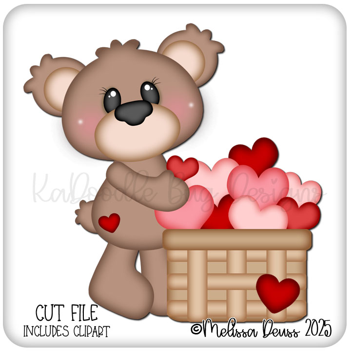 Heart Basket Bear