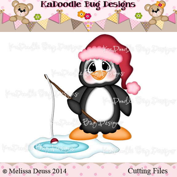 Ice Fishing Penguin - Click Image to Close