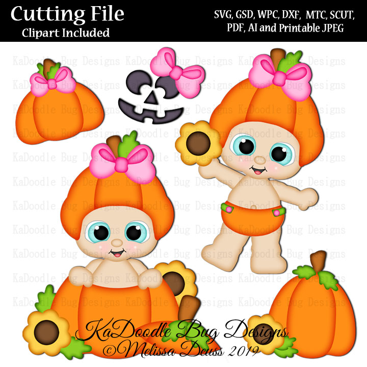 Lil Koodles - Pumpkin Baby Girl