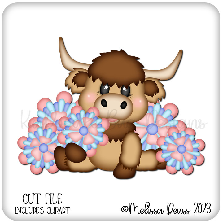 May Flowers Highland Cow